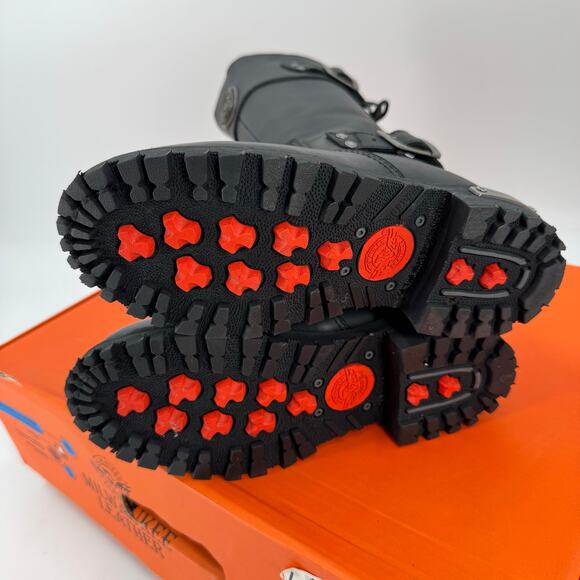 NWT Milwaukee Leather MBL9385 Black Leather 15-Inch Calf Laced Riding Boots - Picture 4 of 13